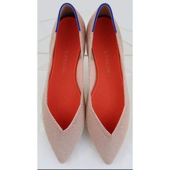 Rothy’s Pink Knit In The Point Slip On Flats Women’s Size 7.5 - Picture 1 of 6